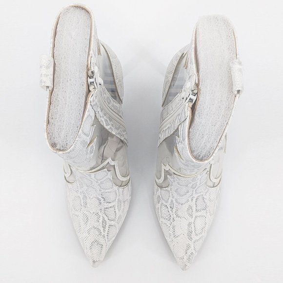 Betsey Johnson Lunas Snake Print Western Boots 7M - Picture 9 of 11